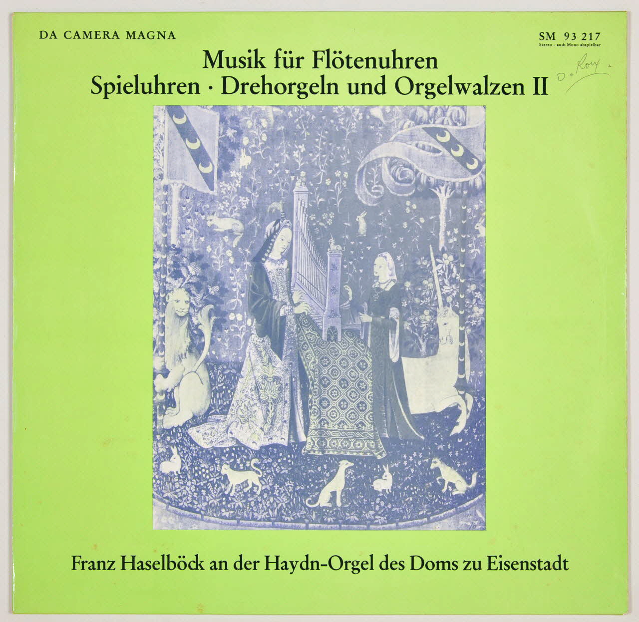 Ludwig Van Beethoven ; Joseph Haydn ; Carl Philipp Emanuel Bach ; Franz Benda ; Wilhelm Friedemann Bach ; Da Camera Magna; disque 33 tours 5 Stücke für eine Spieluhr 1967 MUS2002.9.13 Photo