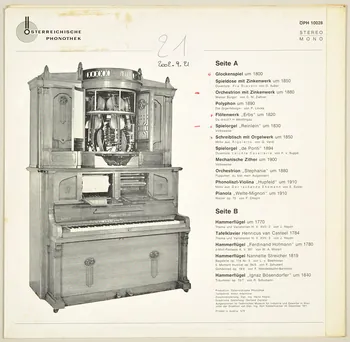 disque 33 tours Musik Mechanisch und von Meisterhand MUS2002.9.21 Photo
