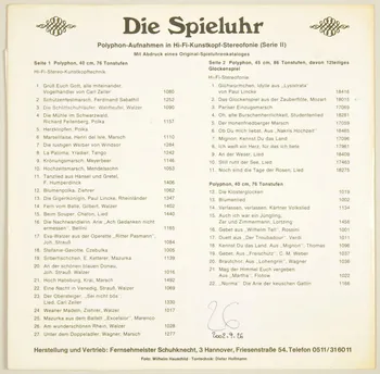disque 33 tours Oh, alte Birschenherrlichkeit MUS2002.9.26 Photo