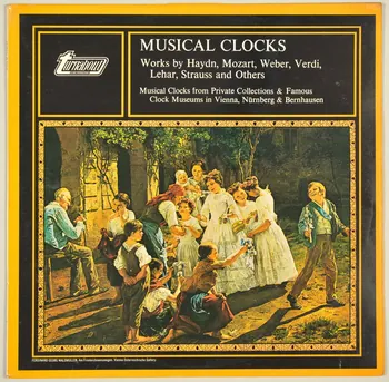 Weber ; Franz Lehar ; Wolfgang Amadeus Mozart ; Bernhauser ; Joseph Haydn ; Giuseppe Verdi ; Numberg ; Johann Strauss ; Turnabout disque 33 tours Musical Clocks 1974 MUS2002.9.27 Photo