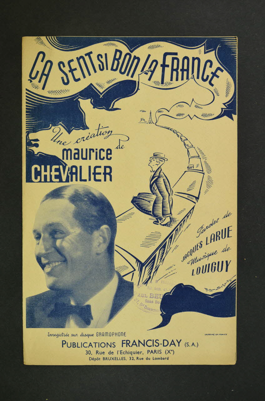 Louiguy ; Jacques Larue ; Maurice Chevalier ; Francis Day chanson petit format Île-de-France, France 1927 1965.144.118 Photo Mucem