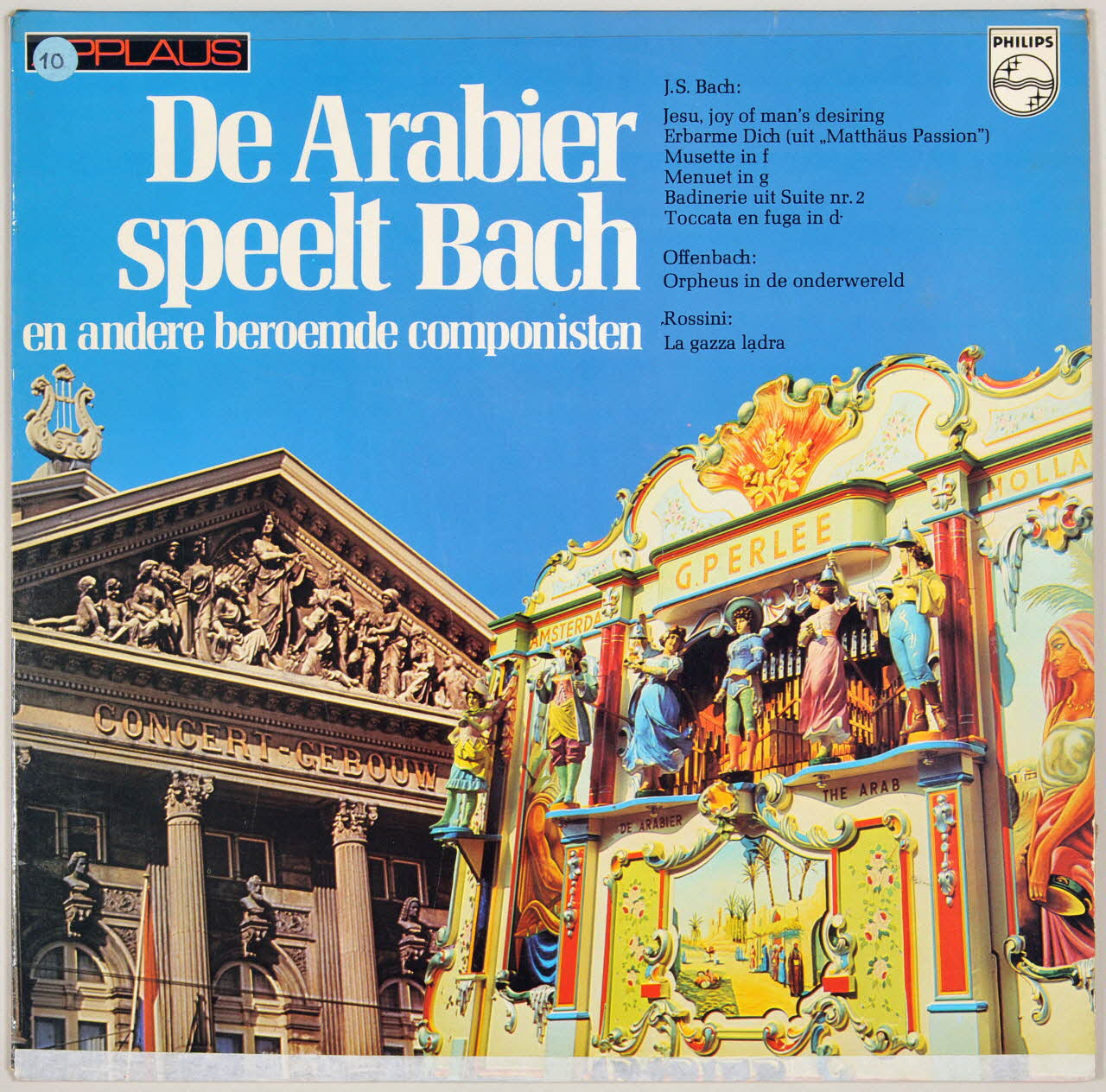 Gioachino Rossini ; Jacques Offenbach ; Jean-Sébastien Bach ; Philips disque 33 tours Menuet in G 1973 MUS2002.9.55 Photo