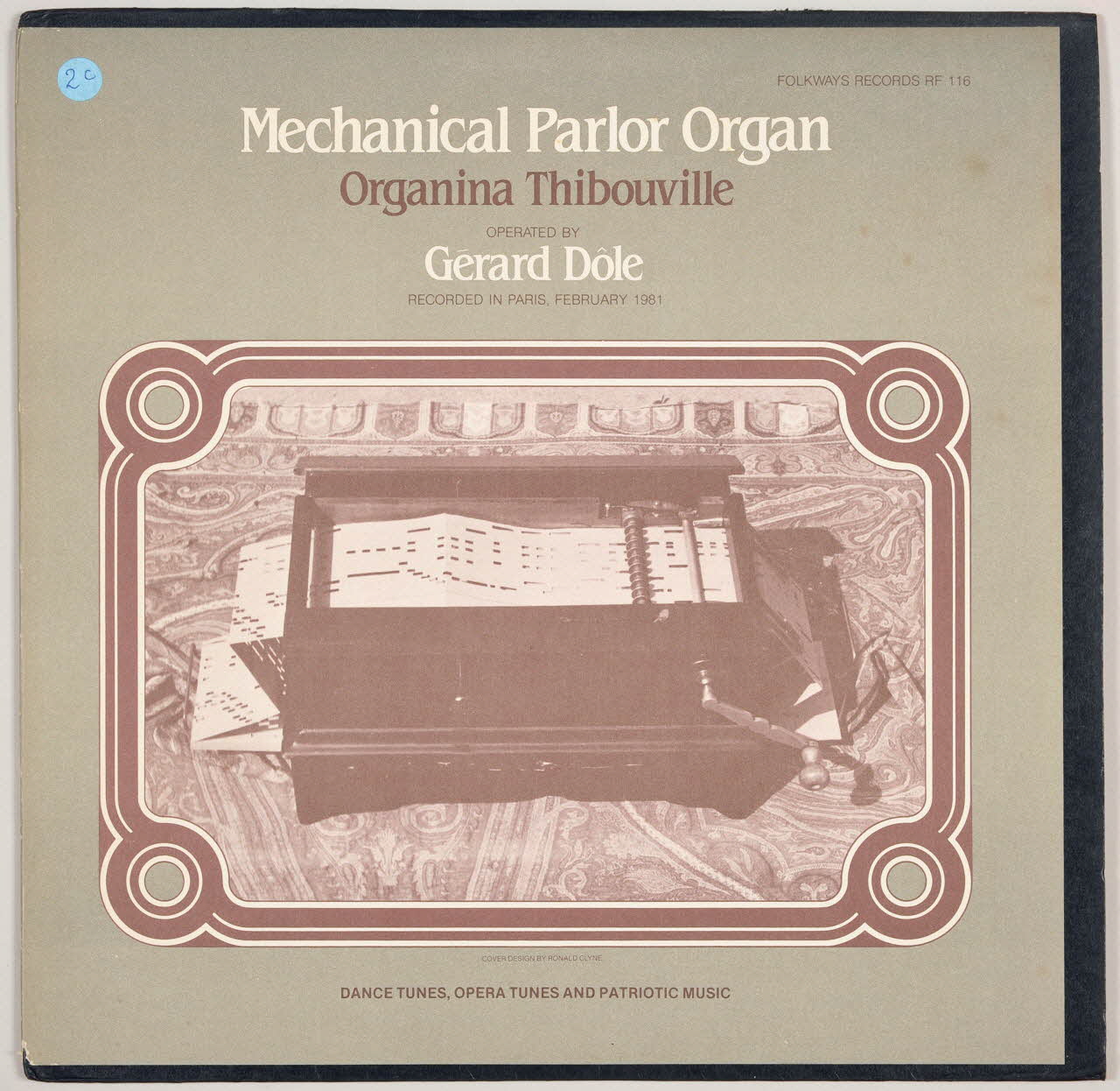 Gérard Dôle ; Folkways Records; disque 33 tours La juive 1981 MUS2002.9.57 Photo