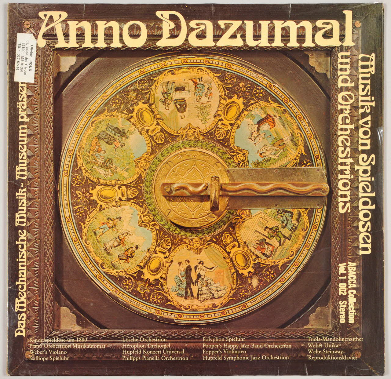 Gawain Forster ; Sullivan ; Raymond ; Georges Bizet ; Richard Wagner ; Eilenberg ; Anno Dazumal ; Abacca disque 33 tours Unter'm Doppeladler 1976 MUS2002.9.60 Photo