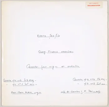 disque 33 tours 16 concertos pour orgue et orchestre MUS2002.9.68  Photo