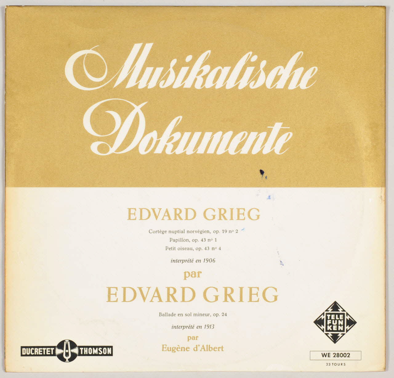 disque 33 tours Ballade MUS2002.9.74 Photo