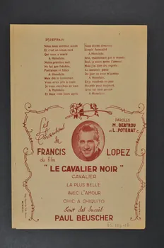 Francis Lopez ; Georges Guétary ; Jacques Hélian ; Paul Beuscher chanson petit format Île-de-France, France 1945 1965.144.12 Photo Mucem