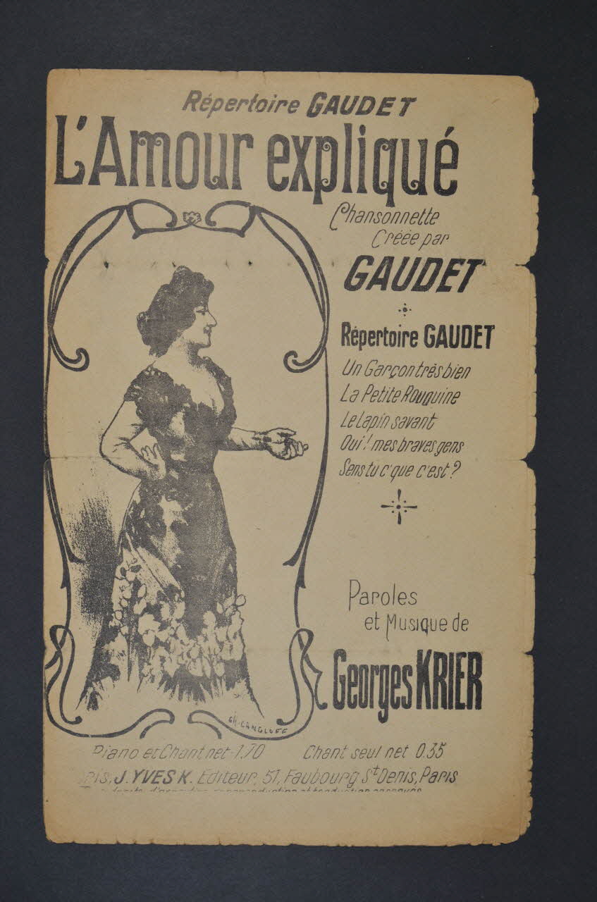 chanson petit format 1966.125.58 Photo Mucem