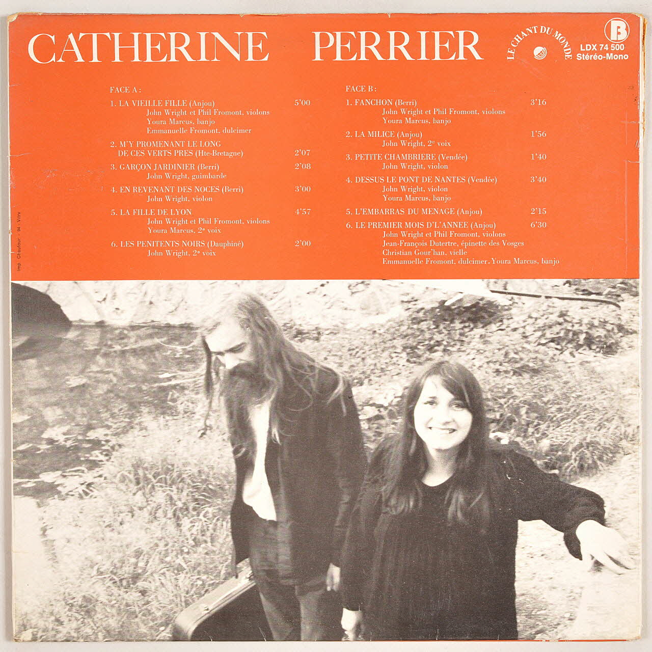 disque 33 tours En revenant des noces MUS2011.3.142.1-2 Photo