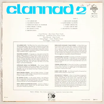 Philip A'cheoil ; Tarlach O'carolan ; Domhnall Mac Diarmada ; Peadar Breathnach ; Clannad; ; Maire Ni Bhraonain ; Ciaran O Braonain ; Pol O Braonain ; Noel O Dugain ; Padgraig O Dugain ; Disques Espérance; disque 33 tours Rince philib a'cheoil 1975 MUS2011.3.143.1-2 Photo