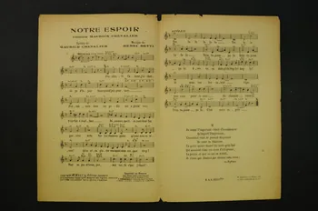 Henri Betti ; Maurice Chevalier ; Salabert chanson petit format Île-de-France, France 1941 1965.144.123 Photo Mucem