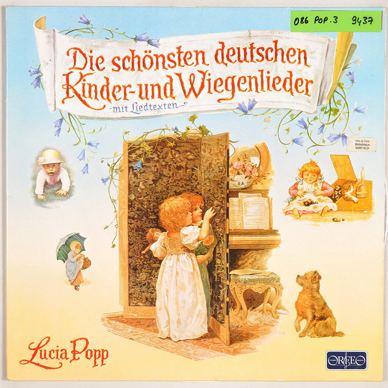 W. Hensel ; W. Lyra ; Karl Enslin ; L. Erk ; G. Scherer ; Carl Hahn ; Ernst AnschüTz ; Hoffmann, Von Fallersleben ; C.G. Hering ; Heinrich Isaac ; Carl Maria von Weber ; W. Hey ; H.A. Kamp ; C. Fr. Zelter ; W. Geibel ; L. Hensel ; Lucia Popp ; Reinhard Seifried ; Orféo disque 33 tours A, B, C die Katze lief im Schnee 1810 MUS2011.3.147.1-2 Photo