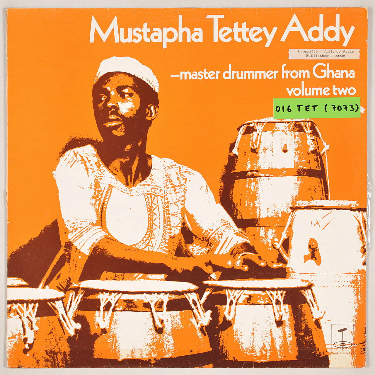 Mustapha Tettey Addy ; Tangent Records; ; Harmonia Mundi; disque 33 tours Adaiwee 1980 MUS2011.3.15.1-2 Photo