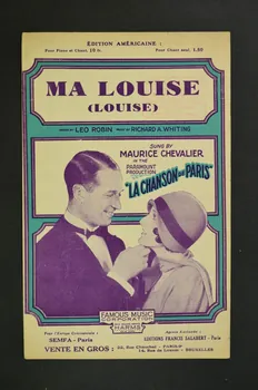 Charles-Louis Pothier ; Albert Willemetz ; Richard A. Whiting ; Maurice Chevalier ; Francis F. Salabert chanson petit format Île-de-France, France 1929 1965.144.13  Photo Mucem