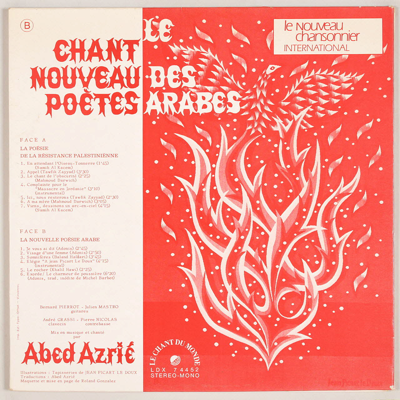 disque 33 tours Le chant de l'obscurité MUS2011.3.25.1-2 Photo