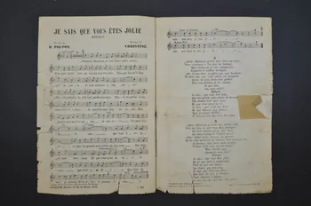Henri Poupon ; Henri Christiné ; Jean Flor ; Henri Leoni ; Vorelli chanson petit format Île-de-France, France 1912 1965.144.132 Photo Mucem
