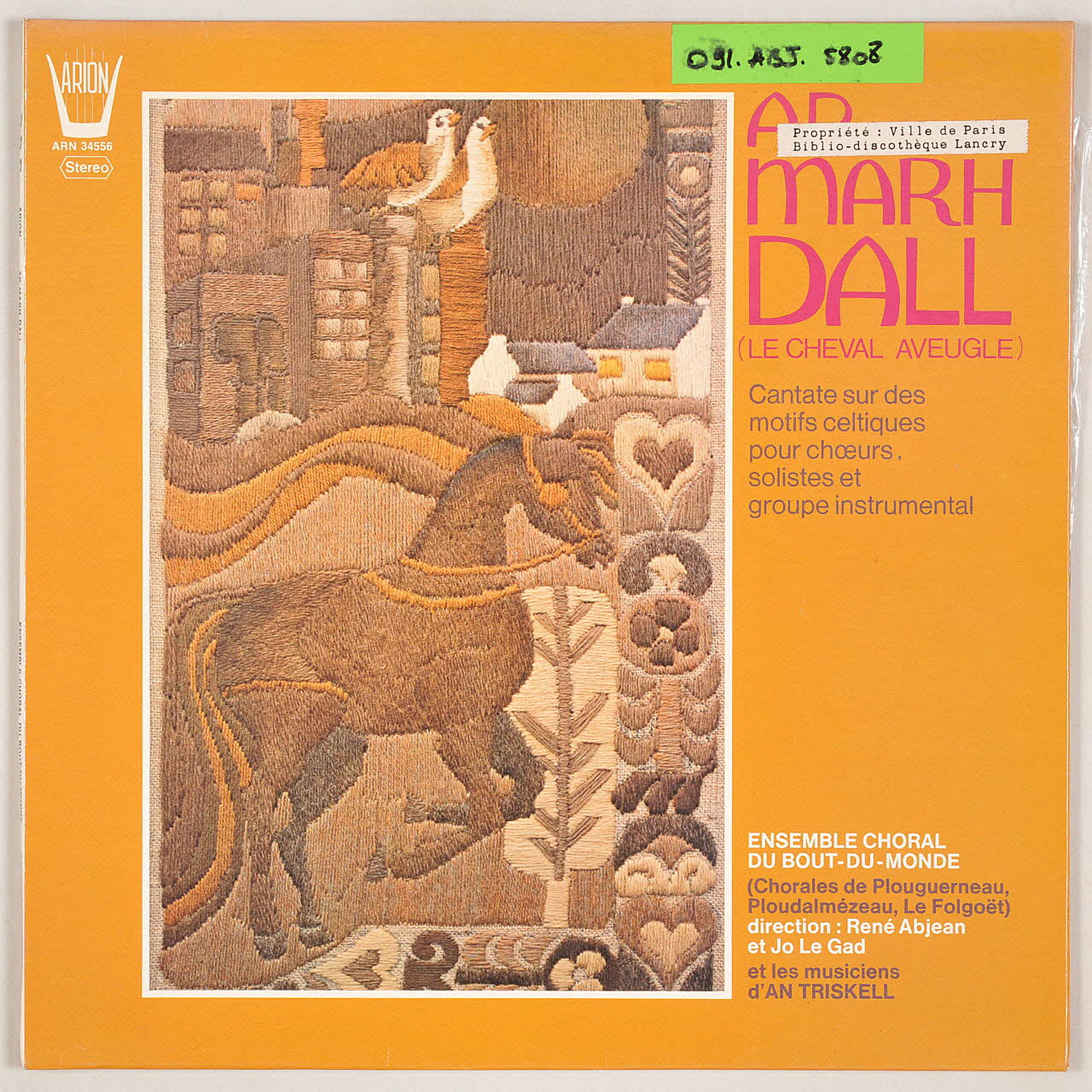 disque 33 tours Setu te war bord an hent MUS2011.3.54.1-2 Photo