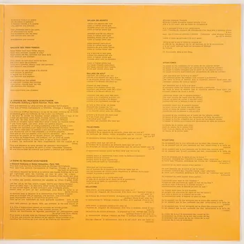 Juan Gelman ; Juan Cedron ; Horacio Vitale ; Osvaldo Tarantino ; R. Gonzalez Tunon ; César Vallejo ; Cuarteto Cedron; ; Carlos Carlsen ; Miguel Praino ; Cesar Stroscio ; Philippe Beaucamp ; Polygram(Distribution) disque 33 tours Idilio muerto 1978 MUS2011.3.80.1-2  Photo