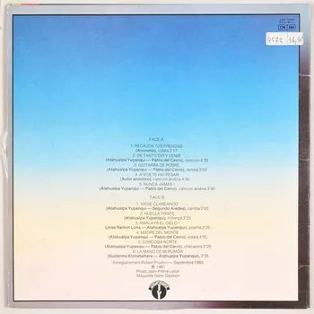 Pablo Del Cerro ; Atahualpa Yupanqui ; Segundo Aredes ; Guillermo Etchebehere ; Jose Ramon Luna ; Le Chant Du Monde disque 33 tours A vos te hai pesar Île-de-France, France 1980 MUS2011.3.85.1-2 Photo