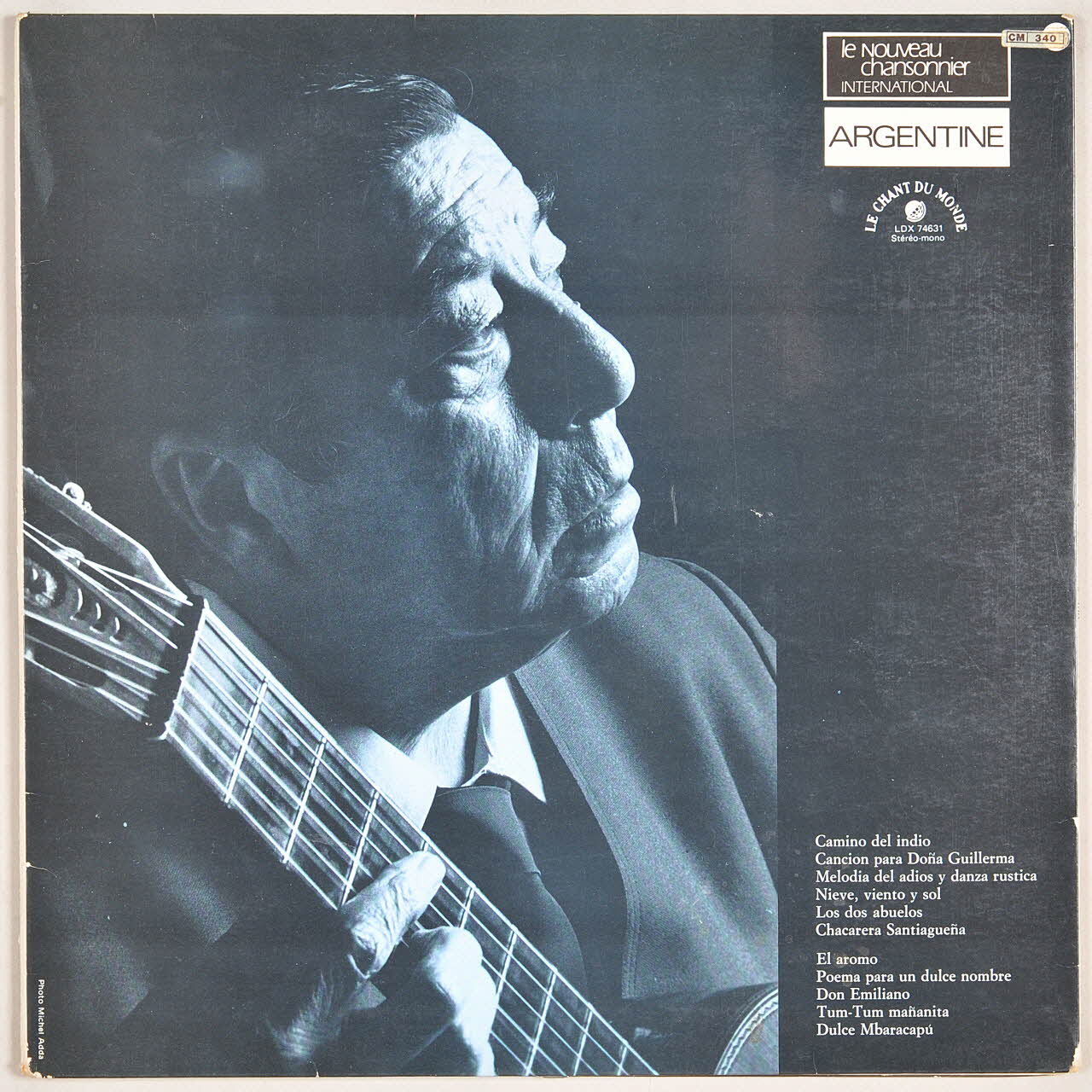 Pablo Del Cerro ; Atahualpa Yupanqui ; C. Colorado ; R. Risso ; Jose Ramon Luna ; C. Penaloza ; Le Chant Du Monde disque 33 tours Los dos abuelos Île-de-France, France 1977 MUS2011.3.86.1-2 Photo