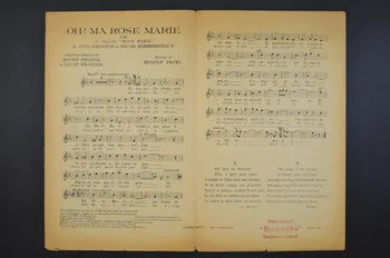 Charles Saint-Granier ; Roger Ferréol ; Otto Harbach ; Rudolf Friml ; Oscar Hammerstein ; Robert Burnier ; Francis F. Salabert chanson petit format Île-de-France, France 1924 1965.144.151 Photo Mucem