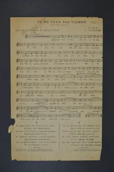 Léo Lelièvre ; F. Renner ; Horace Delattre ; Lina Cambardi ; Albert Cambardi ; Aux Succès Modernes; chanson petit format Île-de-France, France 1913 1966.127.4 Photo Mucem