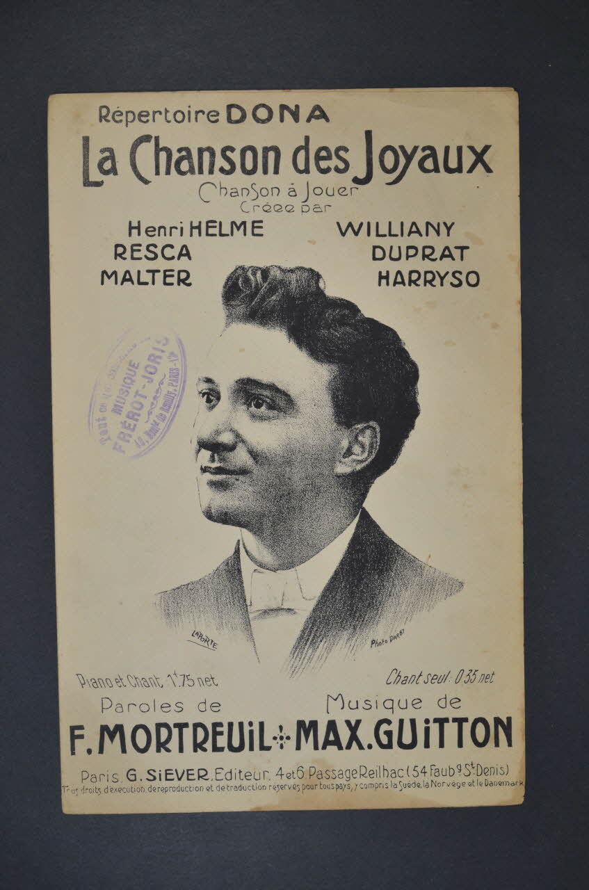 chanson petit format 1965.144.172 Photo Mucem