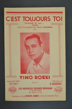 Jacques Poterat ; E. Rusconi ; Tino Rossi ; Labbé chanson petit format Île-de-France, France 1938 1966.131.100 Photo Mucem