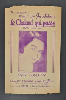 Cesare A. Bixio ; Robert Marino ; Batifol chanson petit format Paris 3ème 1931 1965.144.185 Photo Mucem