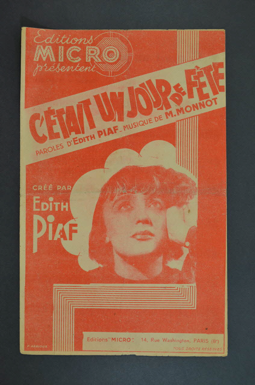 chanson petit format 1966.131.118 Photo Mucem