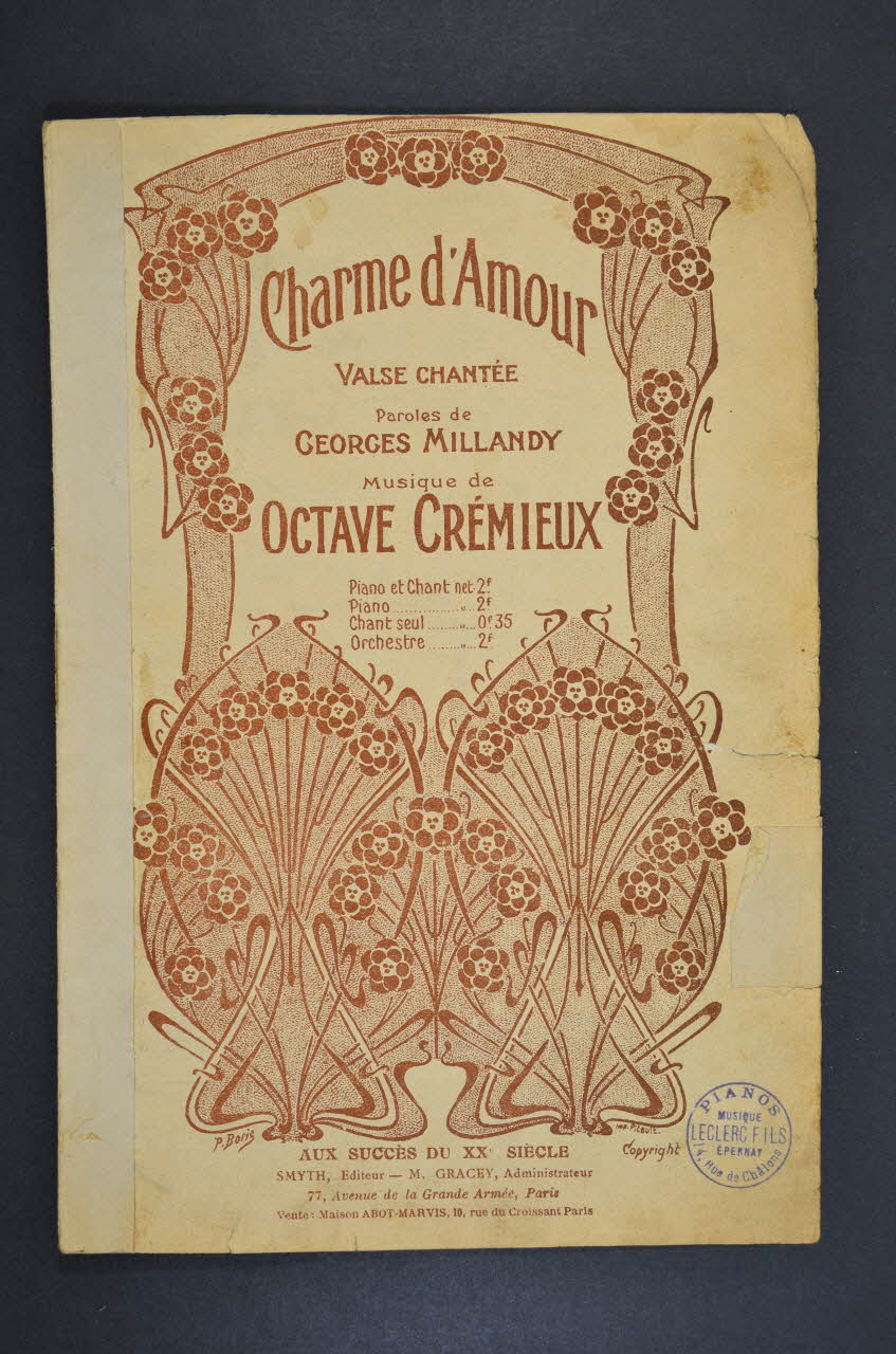 chanson petit format 1965.144.21 Photo Mucem