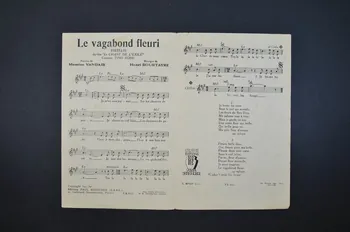 Maurice Vandair ; Henri Bourtayre ; Tino Rossi ; Paul Beuscher chanson petit format Île-de-France, France 1943 1966.131.28 Photo Mucem