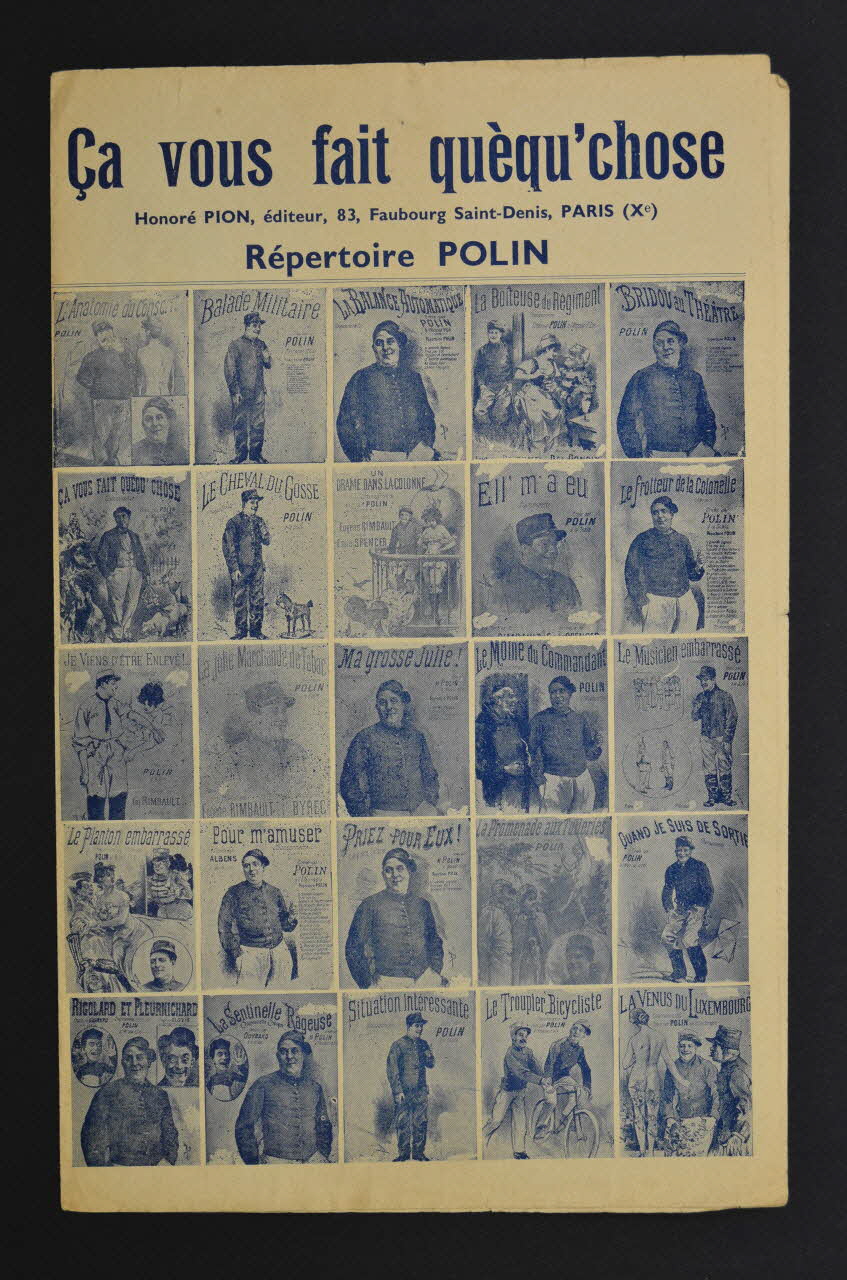 chanson petit format 1966.131.3 Photo Mucem