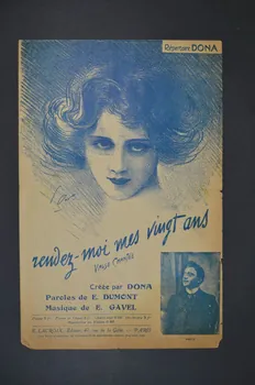 Eugène Gavel ; Ernest Dumont ; Dona ; E. Lacroix chanson petit format Île-de-France, France 1910 1965.144.26  Photo Mucem