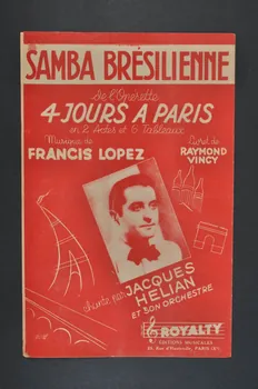 Raymond Vincy ; Francis Lopez ; Andrex ; Nelly Wick ; Royalty; chanson petit format Île-de-France, France 1948 1966.131.35  Photo Mucem