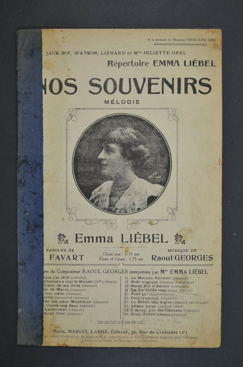 chanson petit format 1965.144.34 Photo Mucem