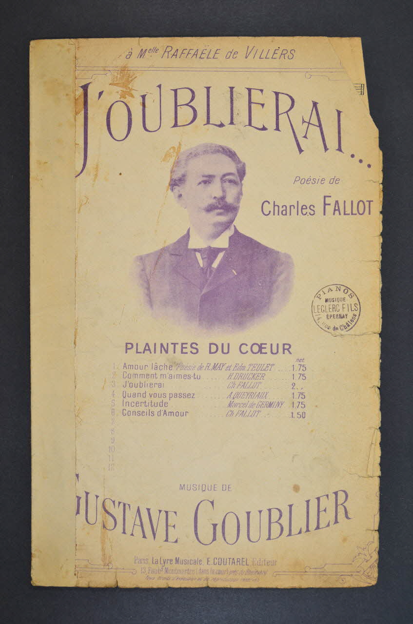 chanson petit format 1965.144.35 Photo Mucem