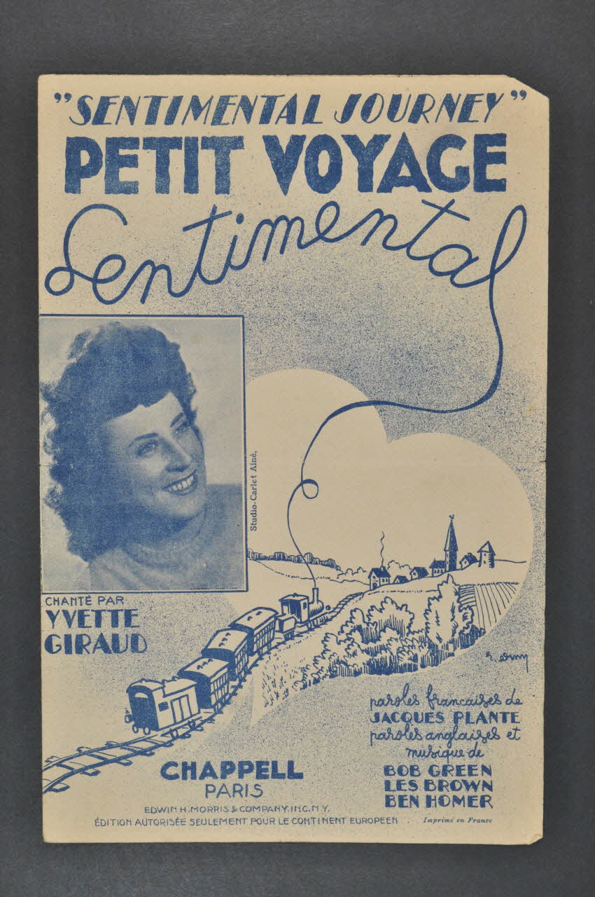 Les Brown ; Bob Green ; Ben Homer ; Jacques Plante ; Yvette Giraud ; Chappell; chanson petit format Île-de-France, France 1944 1966.131.62 Photo Mucem