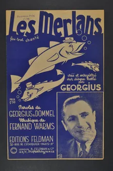 Lucien Dommel ; Georgius ; Fernand Warms ; Feldman chanson petit format Paris 10ème 1936 1965.144.43 Photo Mucem