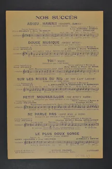 Lucien Dommel ; Georgius ; Fernand Warms ; Feldman chanson petit format Paris 10ème 1936 1965.144.43 Photo Mucem