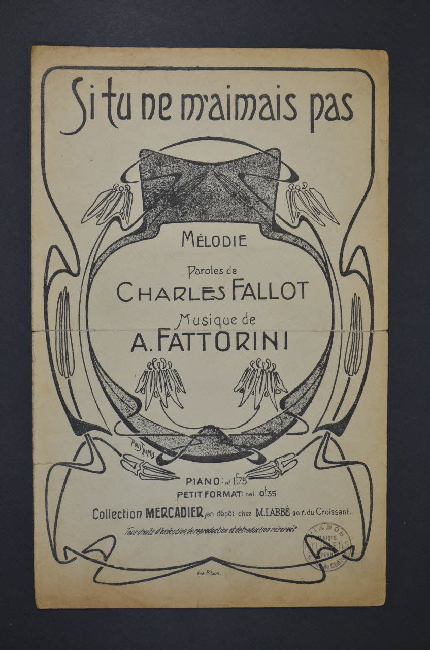 chanson petit format 1965.144.5 Photo Mucem