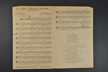 Jacques Larue ; René Sylviano ; Georges Guétary ; Francis Day chanson petit format Île-de-France, France 1943 1966.131.67 Photo Mucem