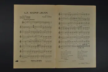 François Llenas ; Francis Lopez ; Georges Guétary ; Selmer; chanson petit format Île-de-France, France 1943 1966.131.69 Photo Mucem