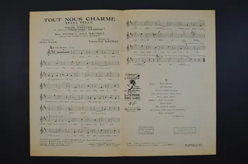 Emmerick Kalman ; Henri Falk ; Salabert chanson petit format Île-de-France, France 1916 1965.144.89 Photo Mucem