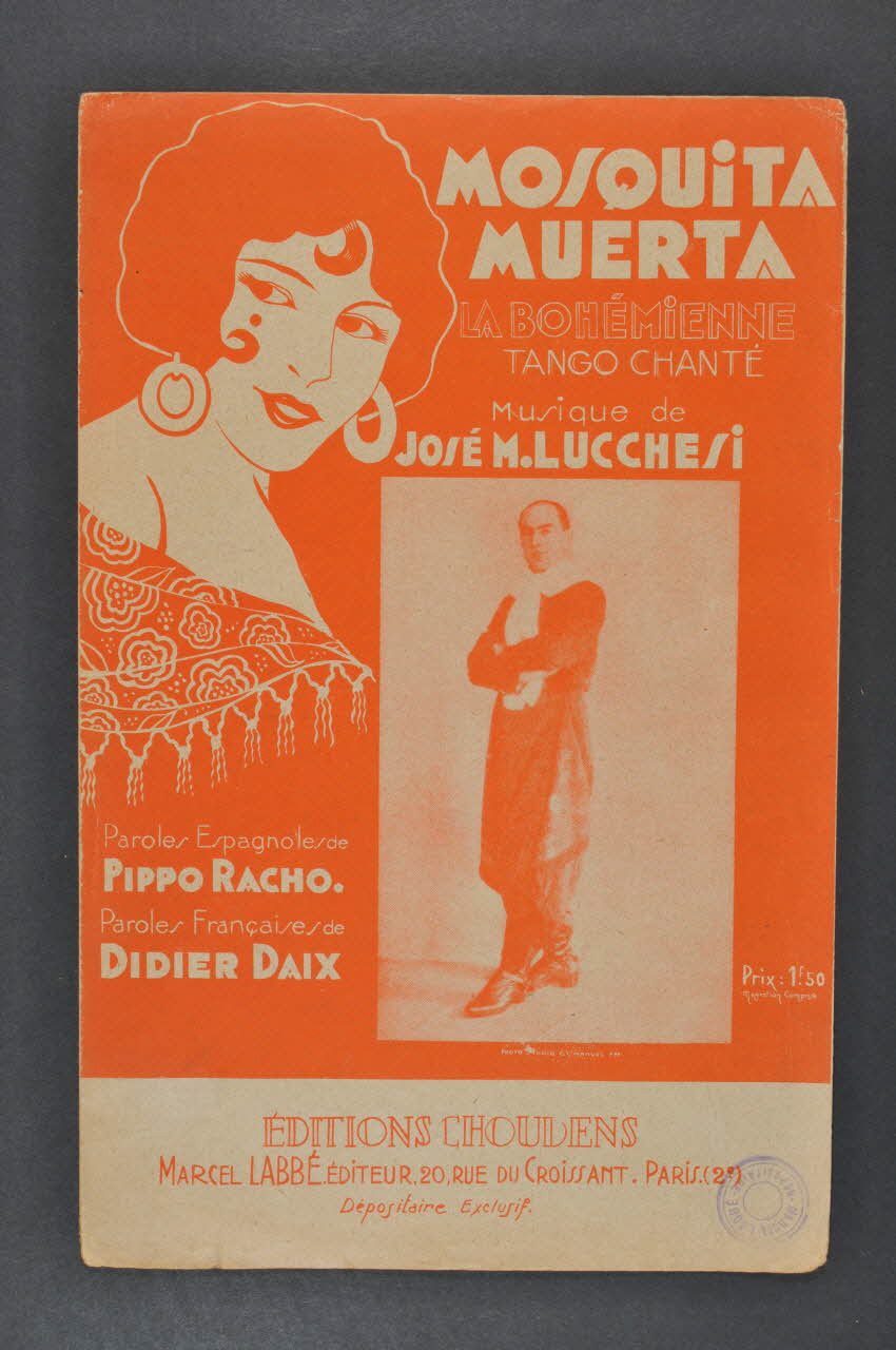 Pippo Racho ; José Lucchesi ; Didier Daix ; Choudens ; Labbé chanson petit format Île-de-France, France 1930 1966.132.1 Photo Mucem