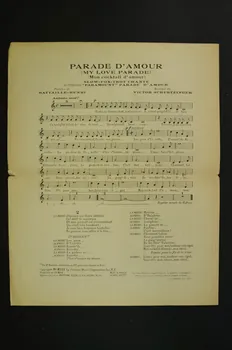 Victor Schertzinger ; Jacques Battaille-Henri ; Maurice Chevalier ; Salabert chanson petit format Île-de-France, France 1930 1965.144.91 Photo Mucem