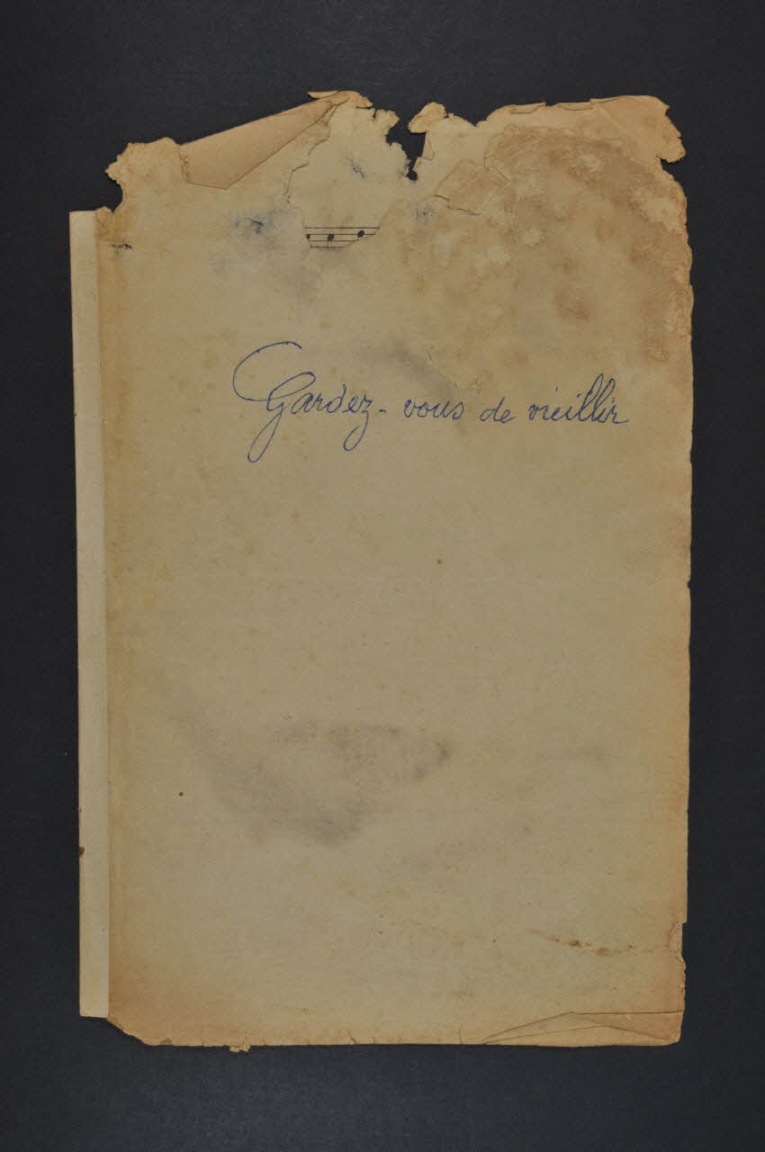 chanson petit format 1965.145.1 Photo Mucem