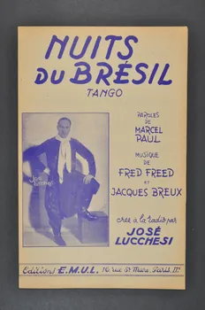 Jacques Breux ; Fred Freed ; Michel Paul ; José Lucchesi ; Editions E.M.U.L chanson petit format 1945 1966.132.7 Photo Mucem