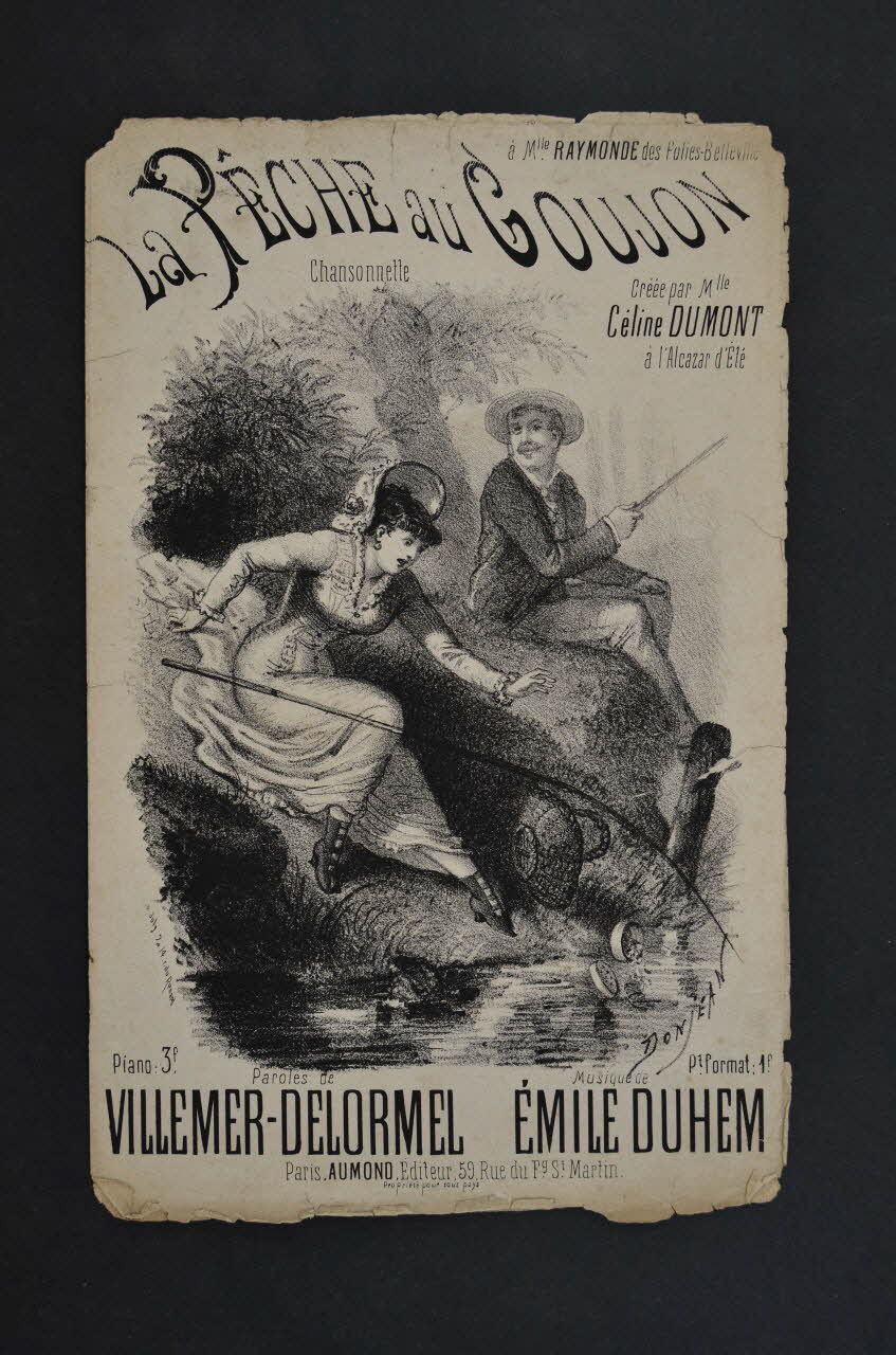 Lucien Delormel ; Gaston Villemer ; Emile Duhem ; Cécile Dumont ; Aumond; chanson petit format 1920 1965.145.12 Photo Mucem
