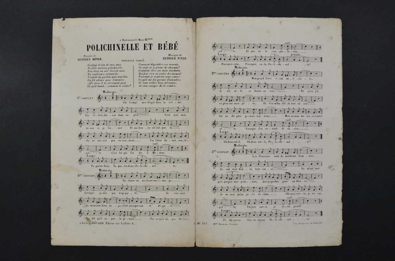 chanson petit format 1965.145.15 Photo Mucem